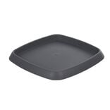Soucoupe carr&eacute;e pour pot Chorus 24,2 L anthracite