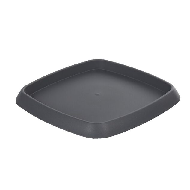 Soucoupe carr&eacute;e pour pot Chorus 24,2 L anthracite