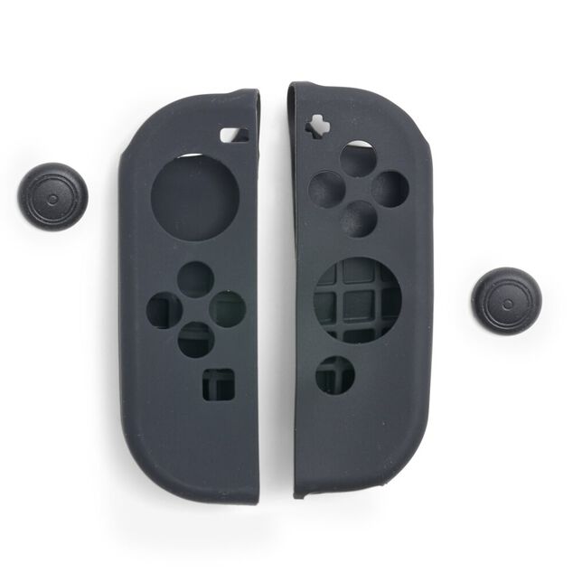 Protection pour manette compatible Nintendo Switch en silicone noir