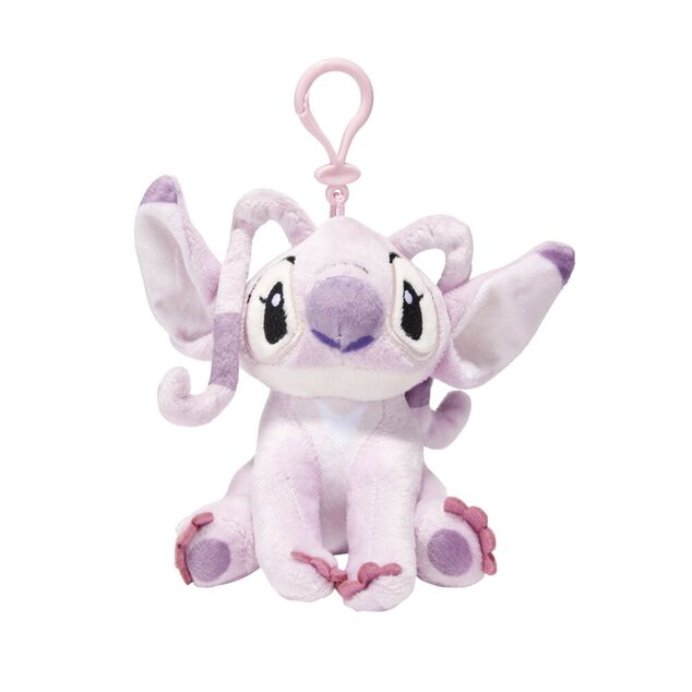 Peluche Stitch x3 &agrave; suspendre bleu, rouge et rose H12cm