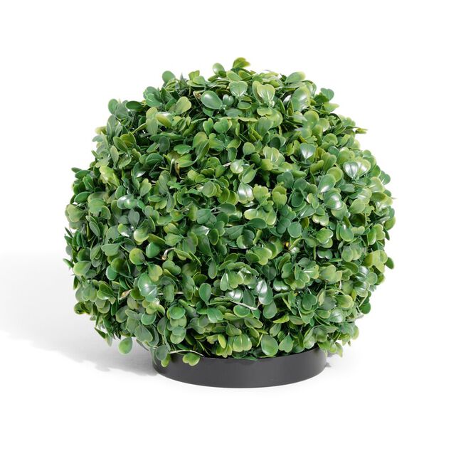 Boule feuille artificielle 35 LED blanc chaud &Oslash;23xH20,5cm