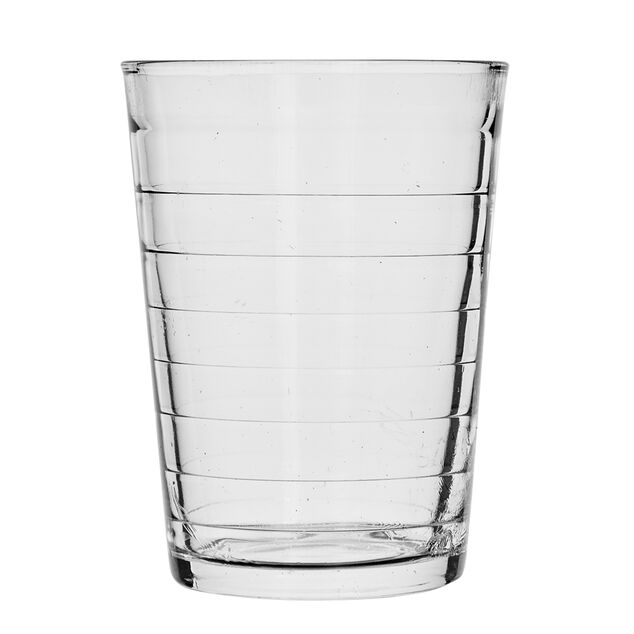 Gobelet stri&eacute; en verre 20 cl x6