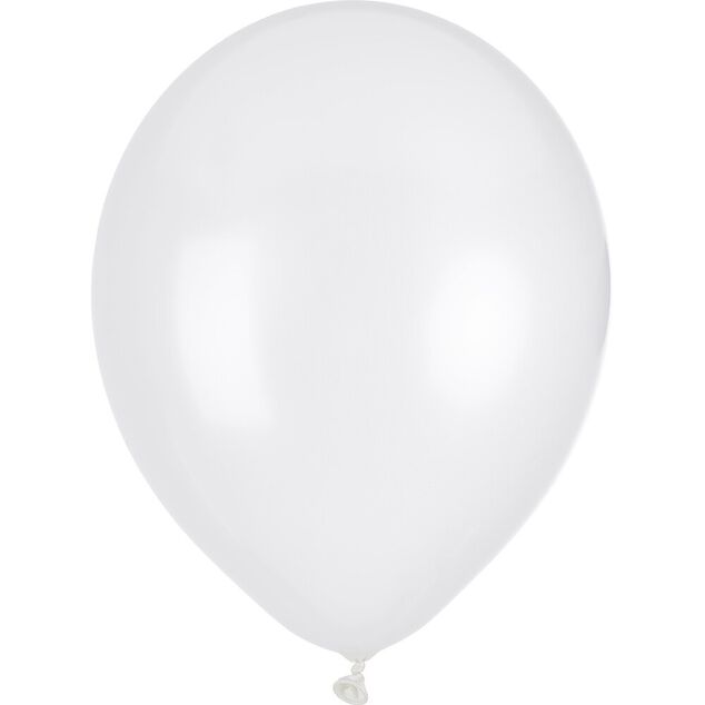 Ballon blanc dor&eacute; argent&eacute; x50