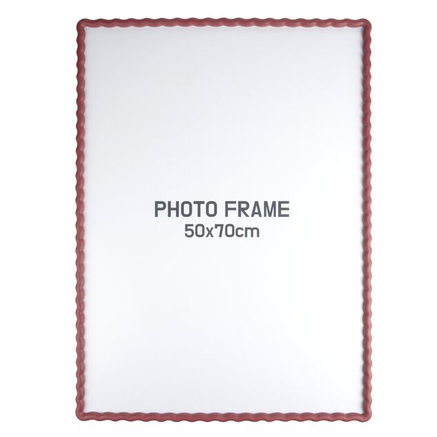 Cadre photo bord vague plastique color&eacute; 54x74cm pour photo 50x70cm (3 mod&egrave;les)