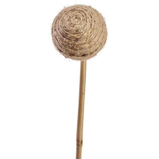 Fleur artificielle forme boule avec tige bambou H100cm