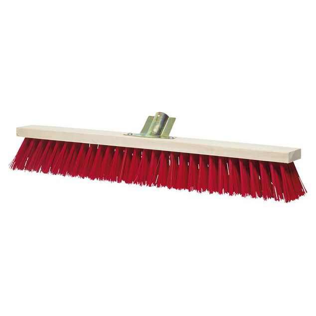T&ecirc;te de balai en bois poils rigides pour ext&eacute;rieur 60cm