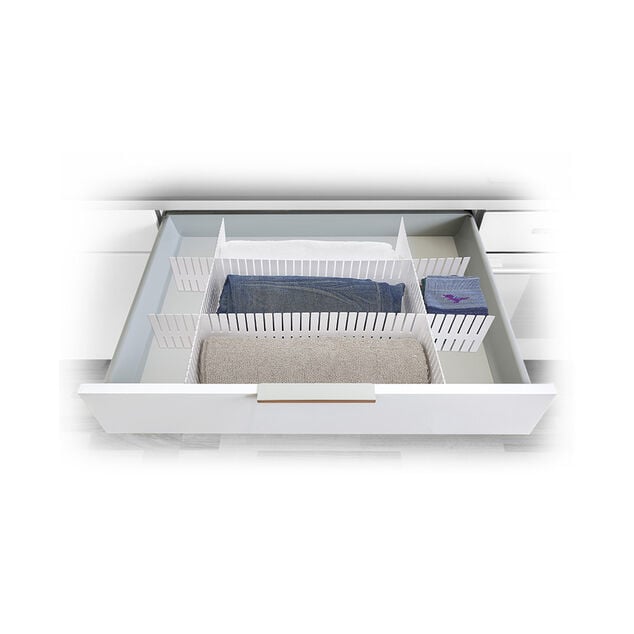 S&eacute;parateur de tiroir plastique blanc modulable