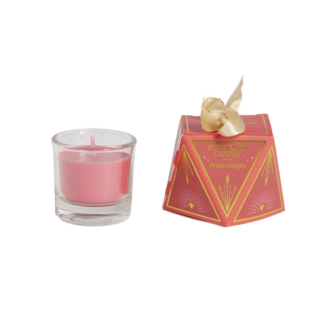 Bougie de table parfumée coffret forme diamant 6H