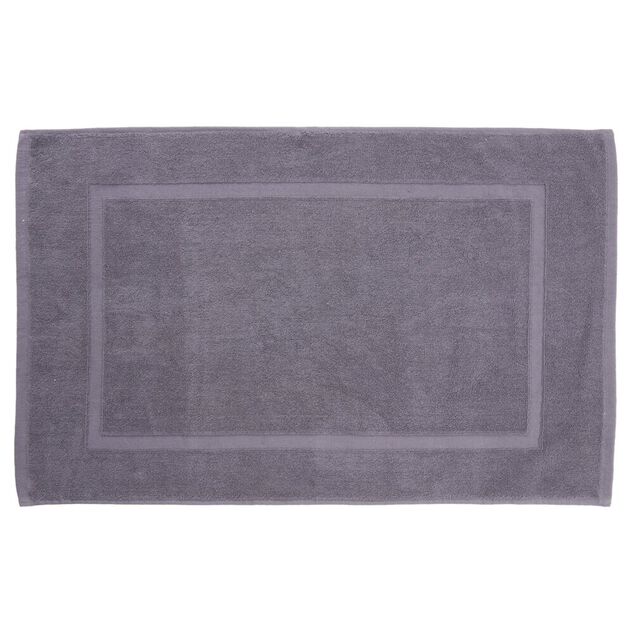 Tapis de bain coton gris 50x80cm