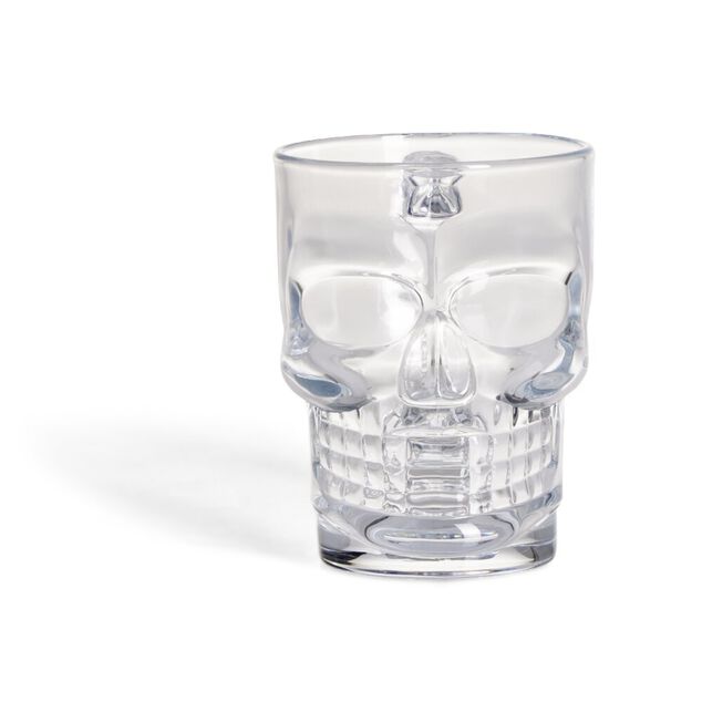 Chope de bi&egrave;re Halloween forme t&ecirc;te de mort 510ml