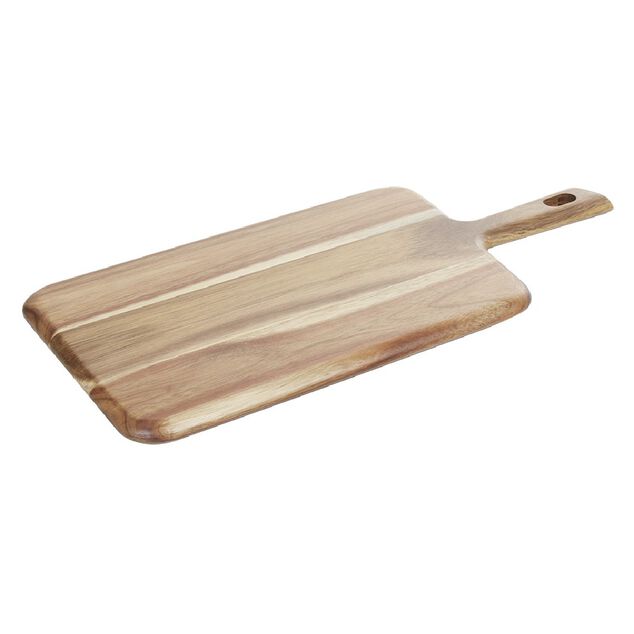 Planche &agrave; d&eacute;couper avec manche en acacia