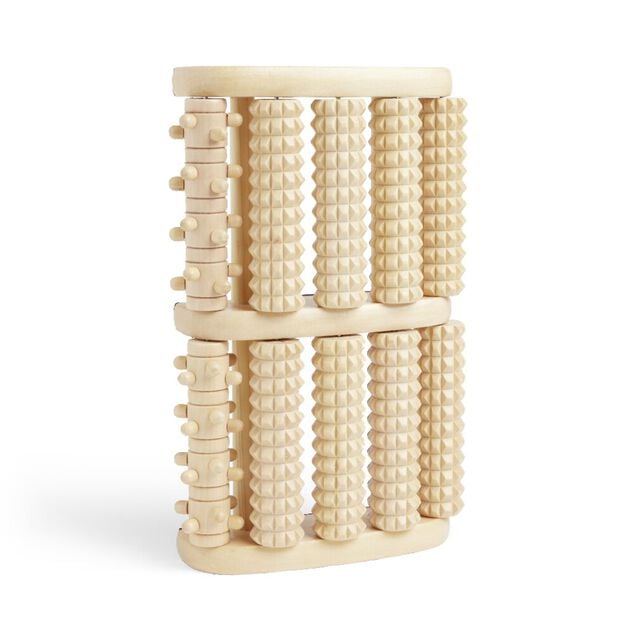Rouleau de massage pour pieds en bois 28x18xH8cm