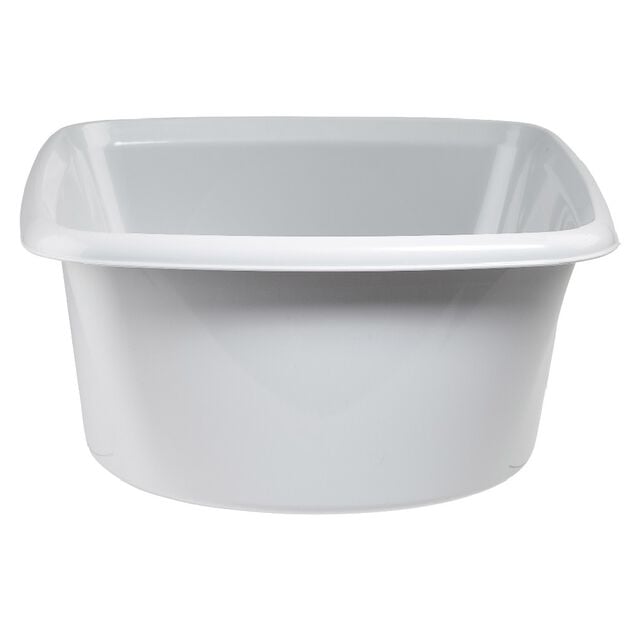 Bassine carr&eacute;e en plastique 9 L