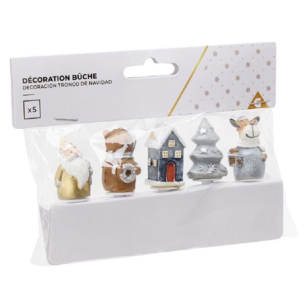 D&eacute;coration pour b&ucirc;che de No&euml;l x5