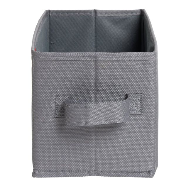 Panière de rangement pour Box Cube gris 31x15xH15cm