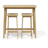 Table de bar et tabourets Ba&iuml;a bambou naturel