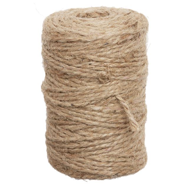 Set étiquettes ardoise à planter x10 et rouleau de corde en jute x1