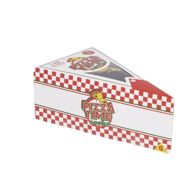 Lot de 3 paires de chaussettes mixtes design pizza 39/42