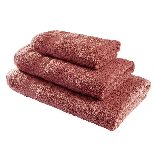 Drap de bain maxi 90x150cm coton orange terracotta