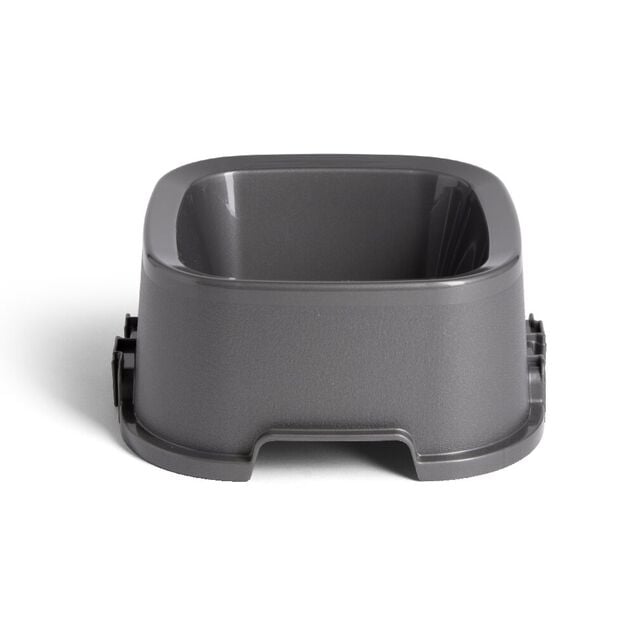 Gamelle carr&eacute;e grise 1,35 L - plastique 21,5x21,5xH9,4cm