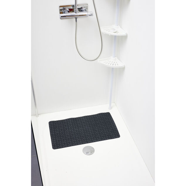 Tapis de douche antid&eacute;rapant plastique 38x68cm (2 mod&egrave;les)