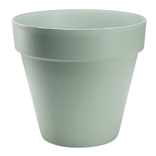 Cache pot rond plastique couleur vert laurier &Oslash;46,5cm 46L
