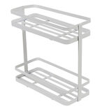 &Eacute;tag&egrave;re de cuisine design filaire m&eacute;tal blanc &agrave; poser