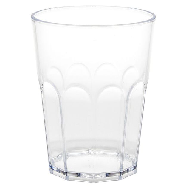 Verre plastique design facette transparent 40 cl