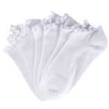 Socquettes femme blanches bord froufrou 3 paires (T35/38 ou 39/42)