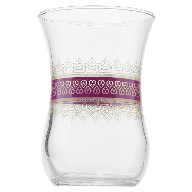 Verre &agrave; th&eacute; x6 verre motif oriental Touareg 11.5cl