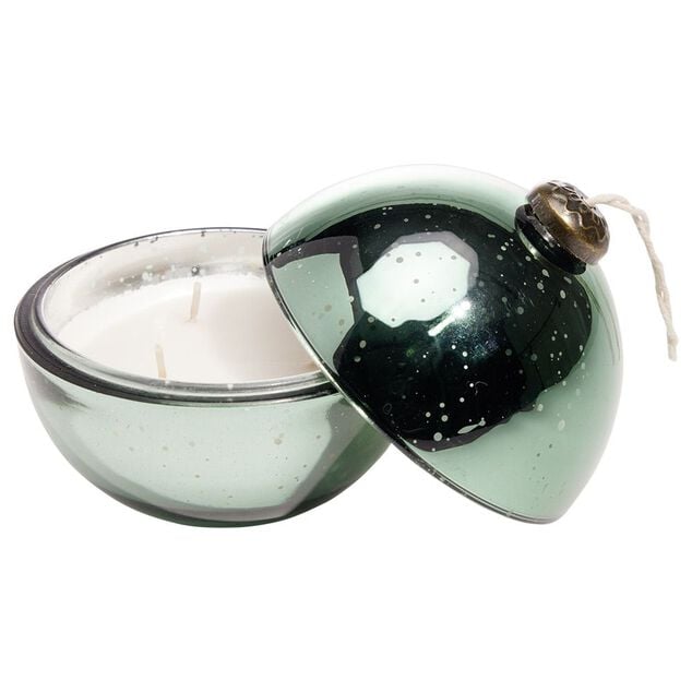 Bougie parfum&eacute;e design boule de No&euml;l