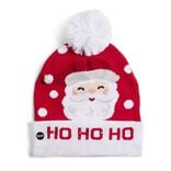 Bonnet lumineux pour adulte motif de Noël (3 modèles)