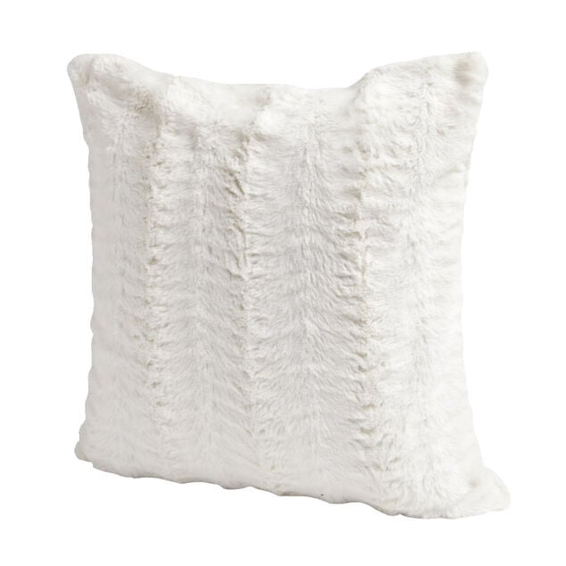 Housse de coussin effet fourrure gaufré 40x40cm (3 modèles)