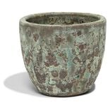 Pot argile &eacute;maillage vert et marron &Oslash;36cm