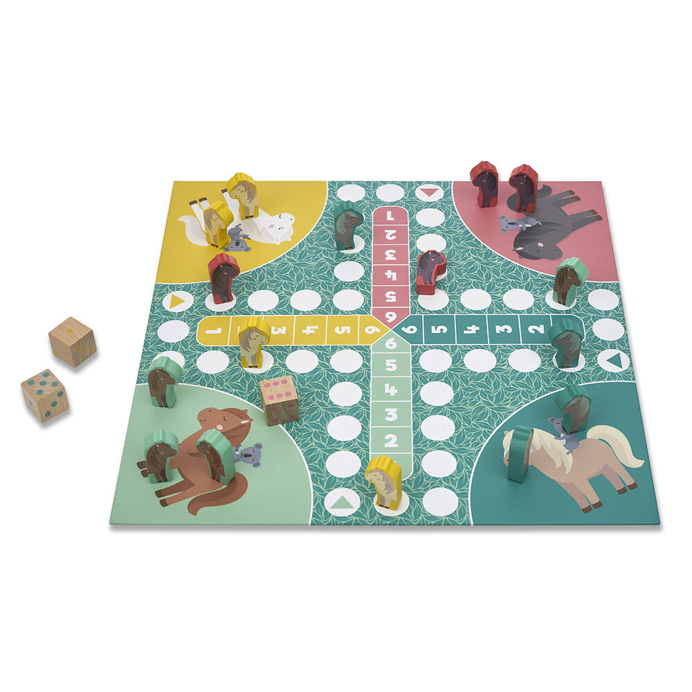 Les jeux des Petits Génies 4 plateaux en bois | GIFI