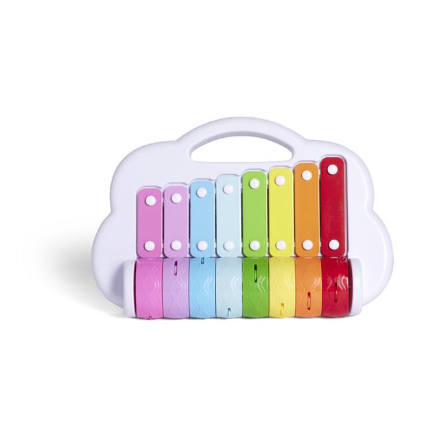 Xylophone multicolore m&eacute;tal et plastique 30,5x21,5x&eacute;p7cm