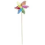 Moulin &agrave; vent multicolore &Oslash;9xH25cm