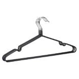 Cintre antiglisse acier rev&ecirc;tement plastique noir x5