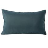 Housse de coussin polyester 30x50cm bleu