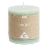 Bougie pillar verte 25H