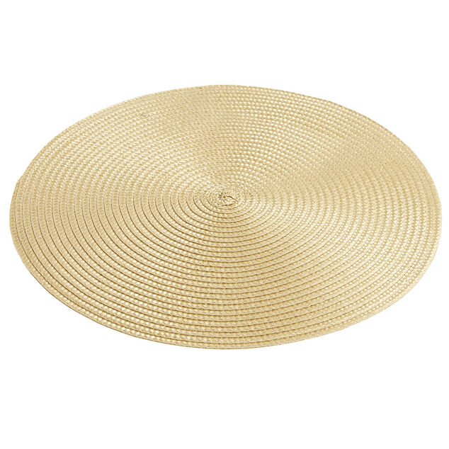 Set de table rond Ø35cm (2 modèles gris foncé ou beige)