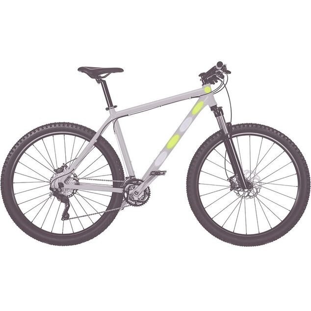 Lot de 36 autocollants r&eacute;fl&eacute;chissants blanc et jaune