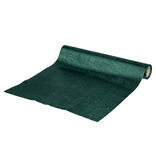 Chemin de table brillant vert foncé 3m