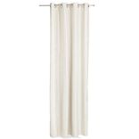 Rideau occultant &agrave; oeillets 140x260cm polyester beige