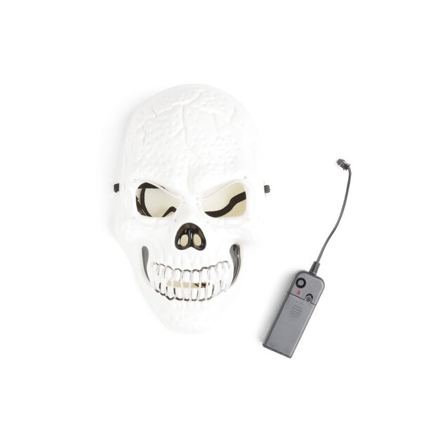 Masque squelette Halloween &agrave; LED