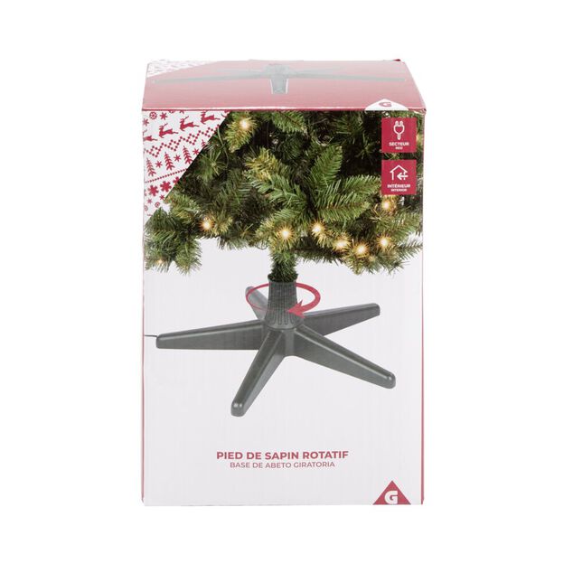 Pied de sapin rotatif et électrique H20,5cm