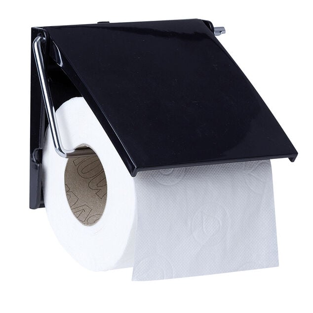 D&eacute;rouleur papier toilettes noir