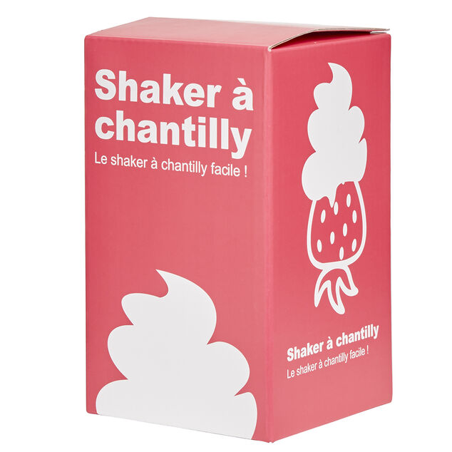 Shaker &agrave; chantilly manuel transparent rose