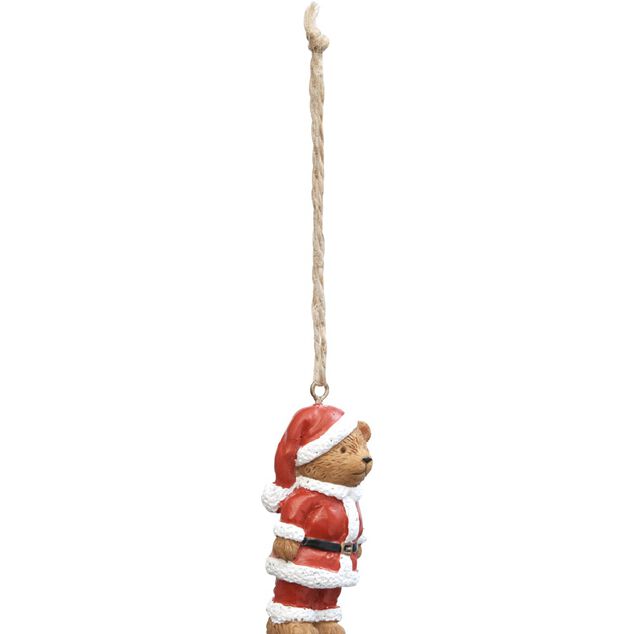 Suspension de No&euml;l forme Ours brun vintage
