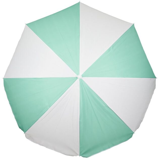 Parasol de plage Funky blanc et vert &Oslash;160xH195cm